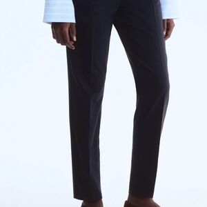 H&M Navy Blue Cropped Tailored Ankle Pants Size 18